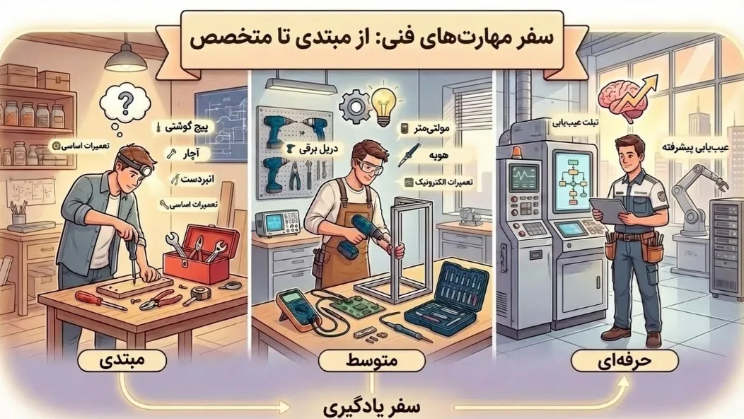 چگونه دانش فنی یاد بگیریم؟ | مسیر یادگیری دانش فنی